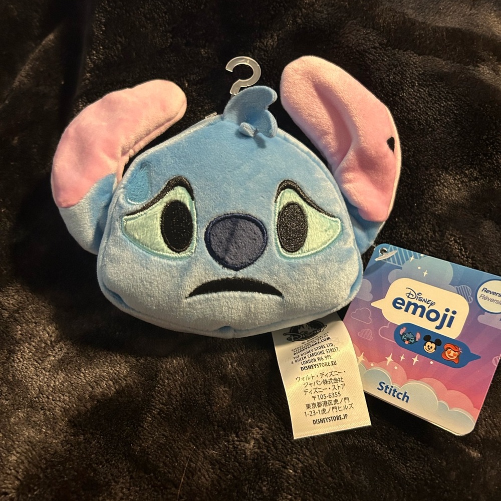 Small Disney Emoji Stitch Plushie NWT